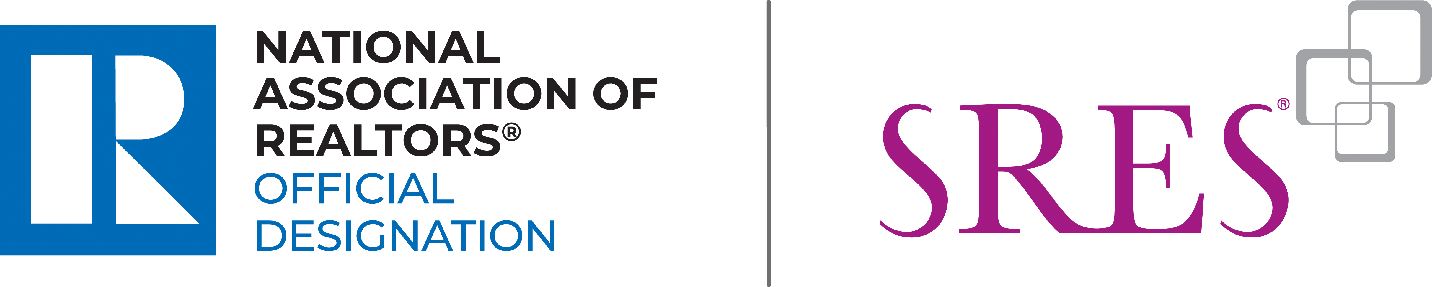 National Association of REALTORS&reg; Official Designation SRES Logo